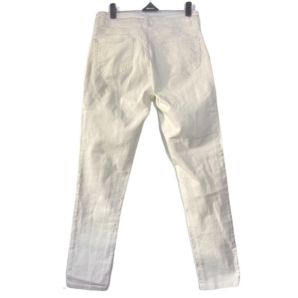 maje Embroidered Flowers White Jeans size 24 XS - Picture 4 of 10